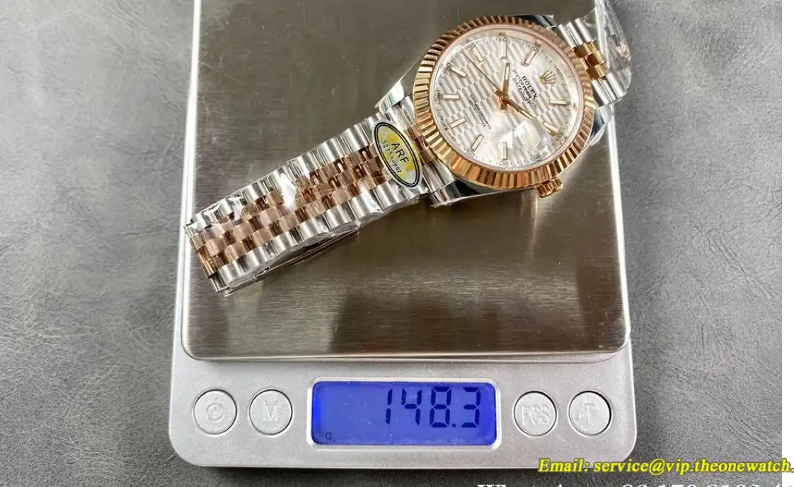 Datejust 126331 41mm Jub RG SS Silver Textured Stk ARF SH3235(Tungsten Heavy Version)