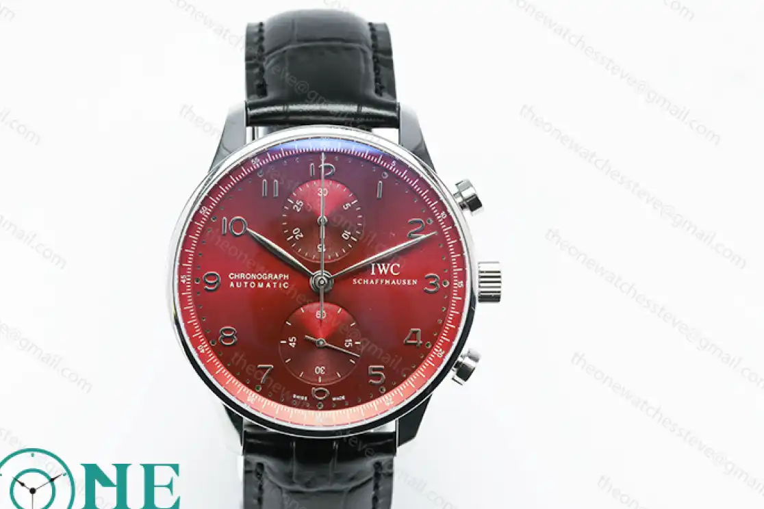 IWC-Portuguese  Chronograph "Bucherer" IW371616 Red SS LE YLF A52010 Mod