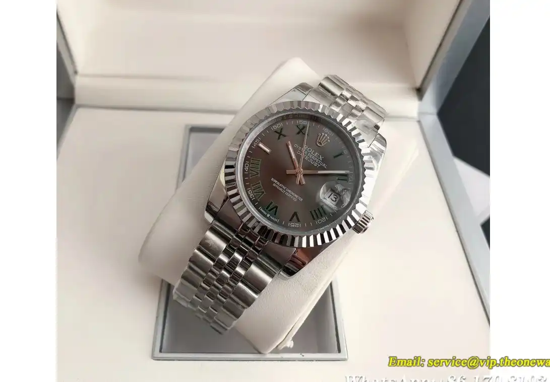 Datejust 36 28mm SS SS Jub Grey Rmn GDF MY8215