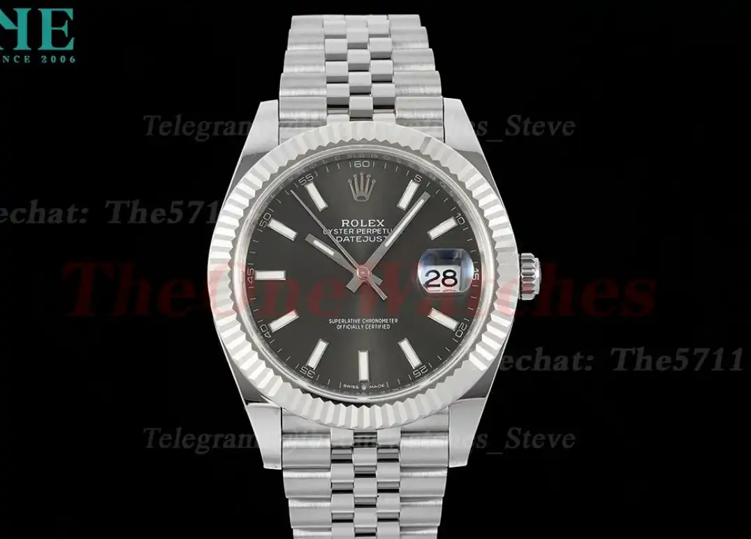 Datejust 126334 41mm Jub SS SS Grey Stick EWEF A3235