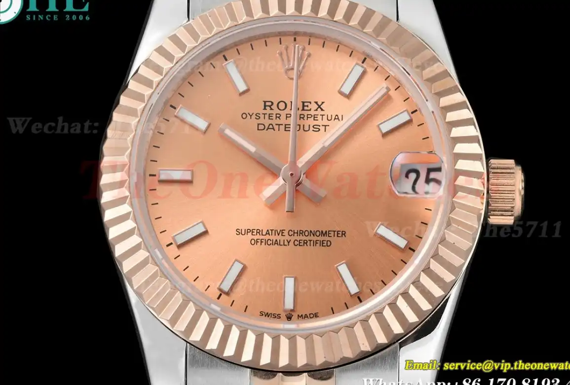 Datejust 28mm RG SS Rose Gold Stk GDF MY8215