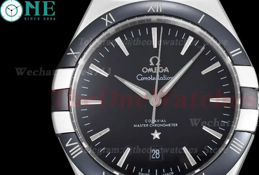 Constellation 41mm Ceramic SS LE Black Dial GDF MY8215