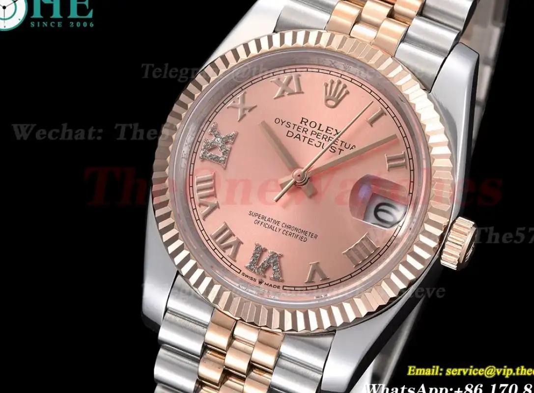 Datejust 126231 36mm Jub RG SS Rose Gold Dial GDF MY8215