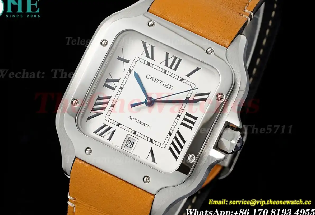 Santos De Cartier 40mm XL Yellow SS LE White Dial AF MY9015