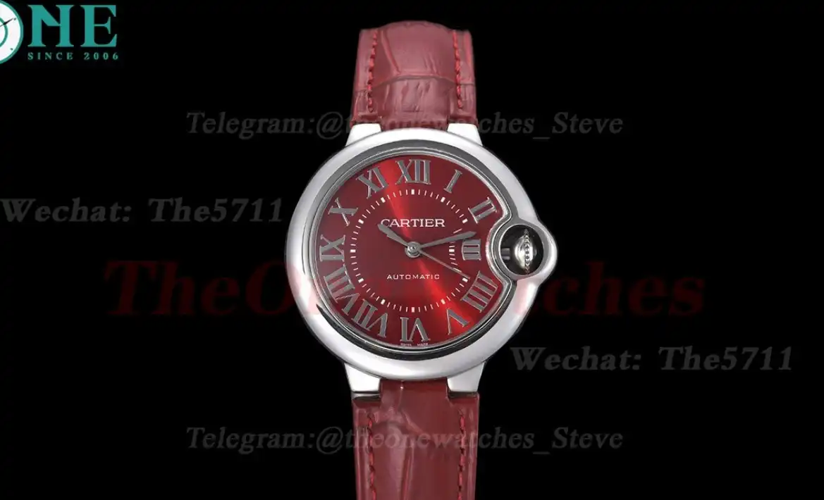 Ballon Bleu De Cartier 33mm SS LE Red Dial GDF NH05