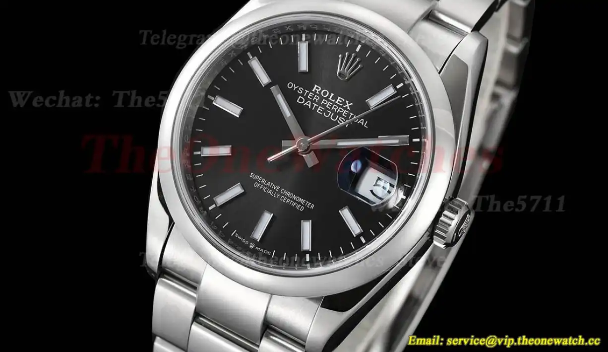 Datejust 126200 36mm Oys Wimbledon SS SS Black Dial VSF VS3235