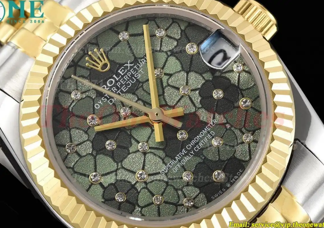 Datejust 31mm 278273 SS RG Green Flower Dial GDF MY8215