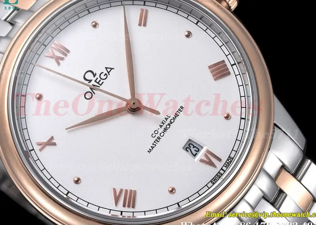 De Ville Date 40mm RG SS White Dial GDF MY8215