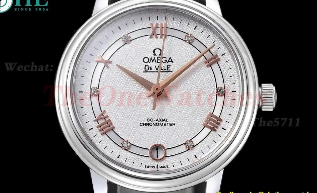 De Ville Ladies 32.7mm SS LE White Textured Dial GDF MY8215