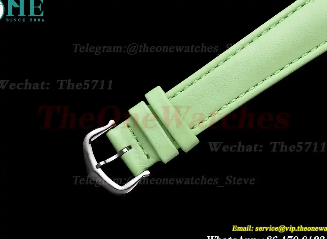 Tank Must Small SS LE White dial On Green Leather Strap K11F Quartz