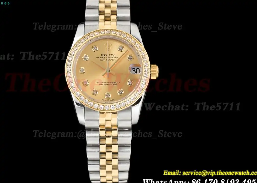 Datejust 28mm Dia YG SS Gold Dia GDF MY8215