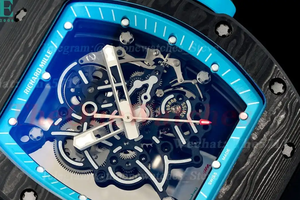 RM055 Blue NTPT RU Skeleton Dial UOKF RMUL2 Super Clone