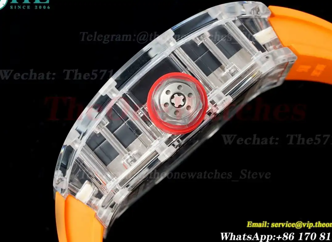 RM27-02 Skeleton Dial on Orange Rubber Strap RMF Tourbillon