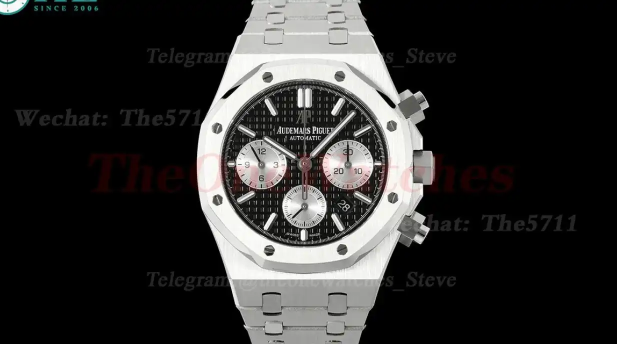 Royal Oak Chrono 26331ST 41mm SS SS Black Wht BF A7750