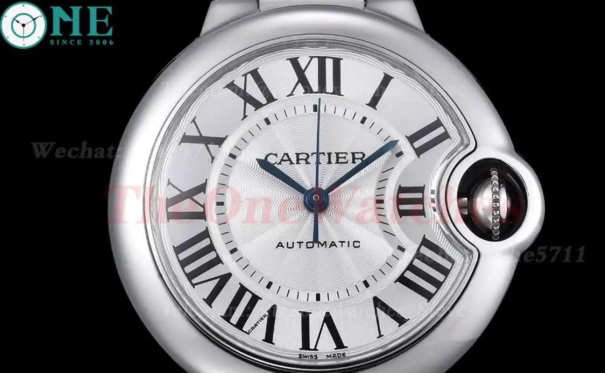 Ballon Bleu De Cartier 33mm White Textured Dial SS SS V6F V8 NH05