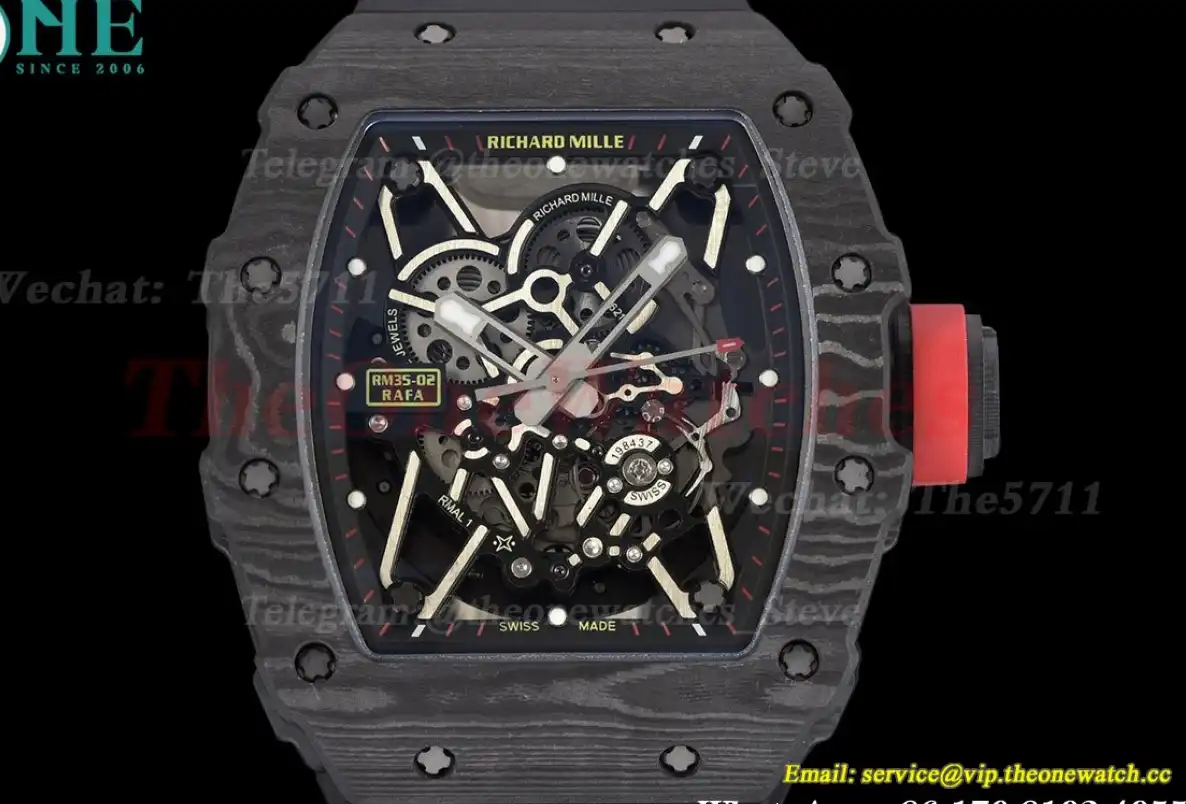 RM035-02 NTPT RU Skeleton Dial on Black Strap ZF V5 NH05A