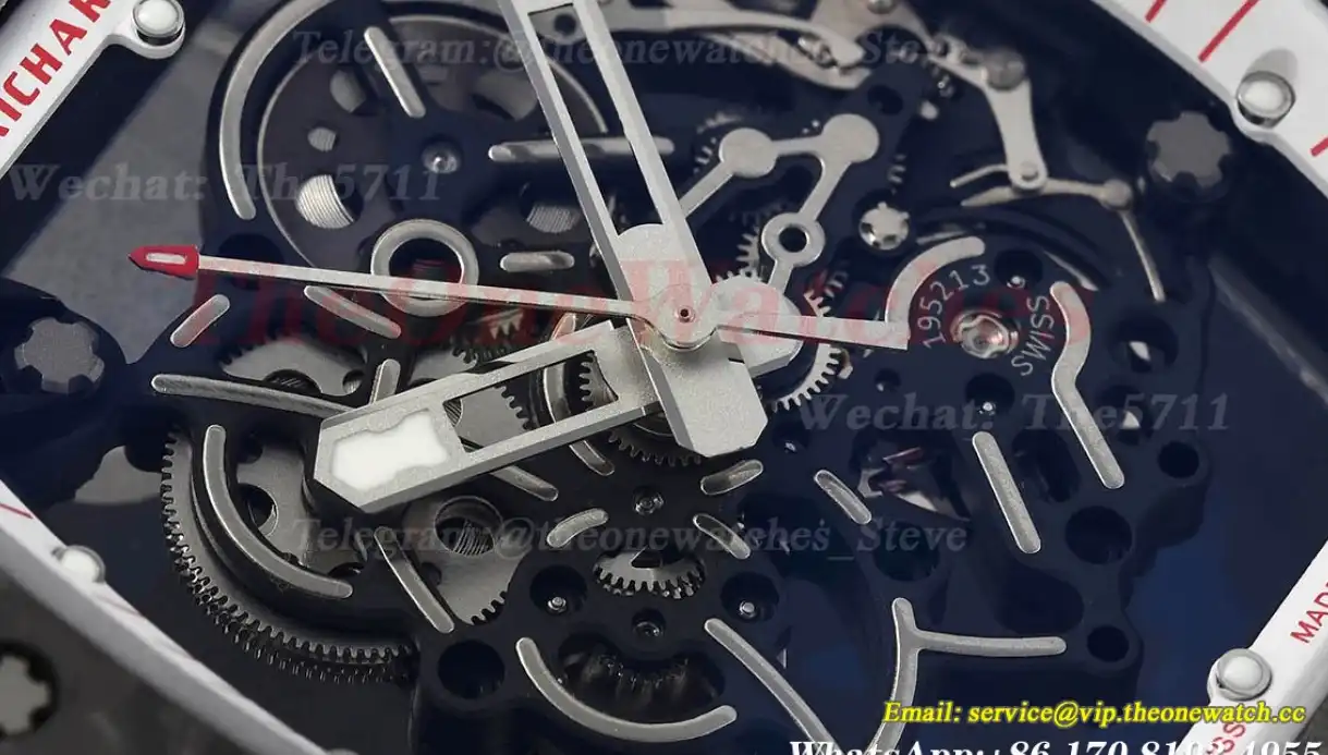 RM055 White Crown NTPT RU Skeleton Dial APS RMUL2 Super Clone