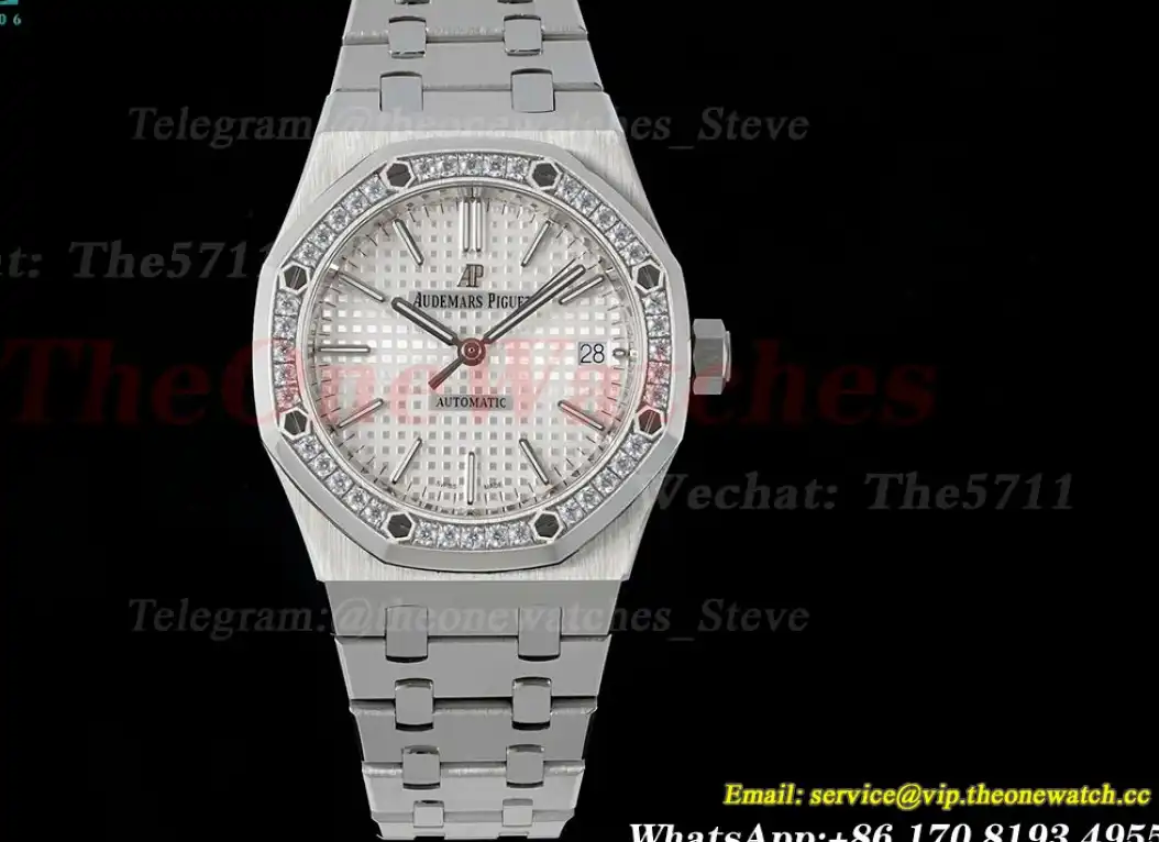 Royal Oak 15451 37mm Dia SS SS White Dial IPF SA3120 Super Clone