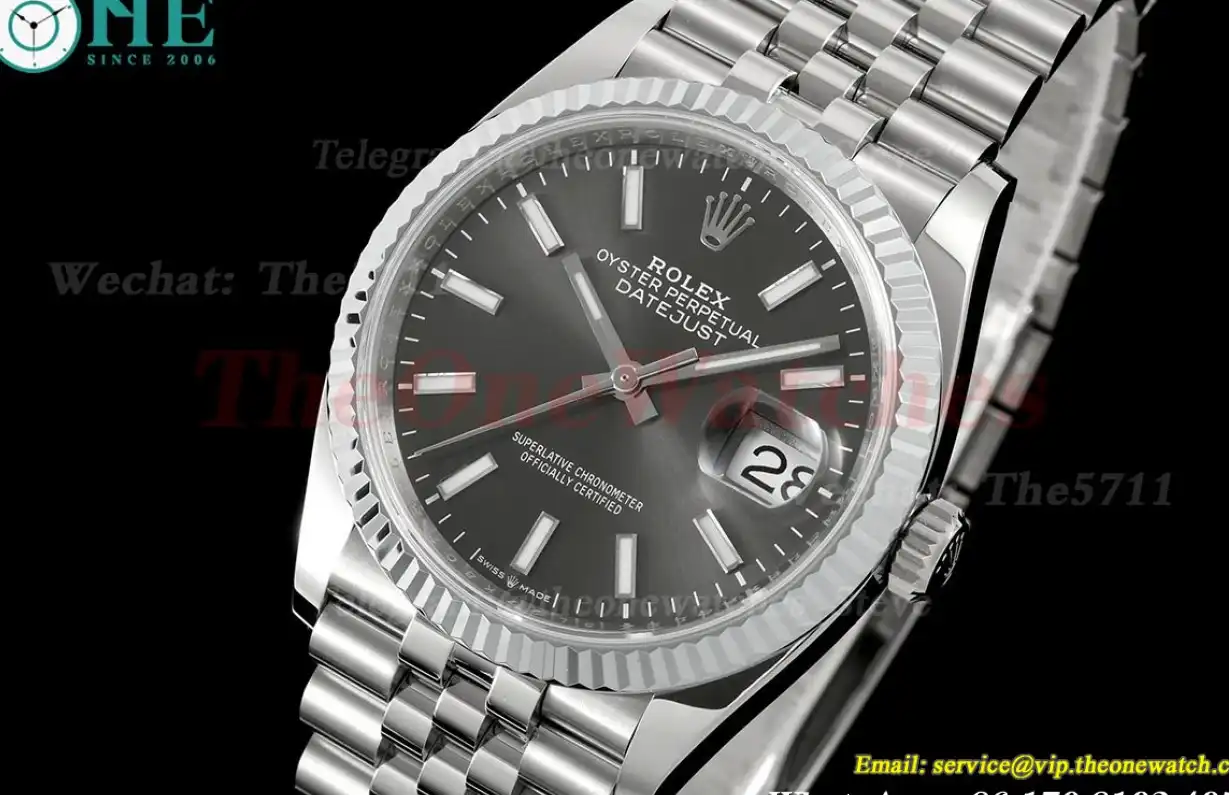 Datejust 126234 36mm Jub SS SS Grey Stk JQF VR3235