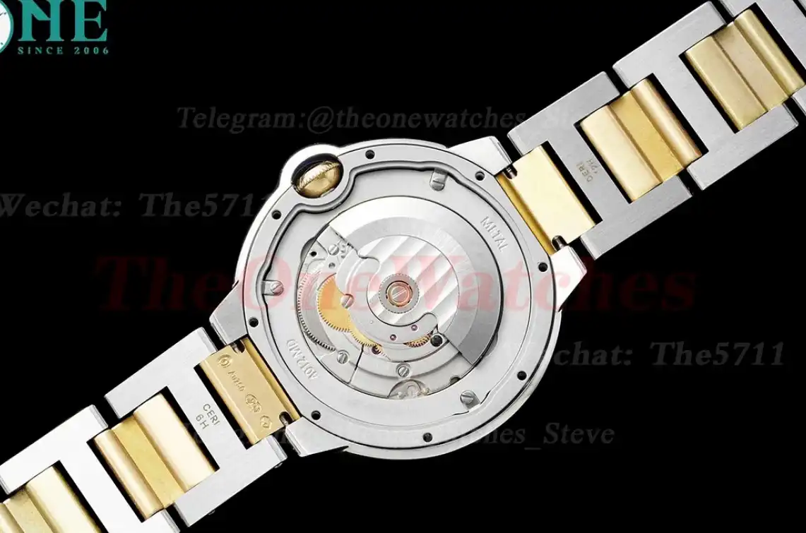 Ballon Bleu De Cartier 42mm YG SS White Dial AF A2824