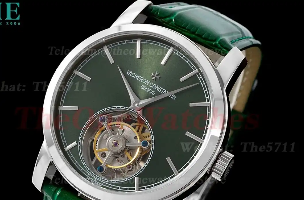 Traditionnelle 41mm SS LE Green Dial RMSF Tourb