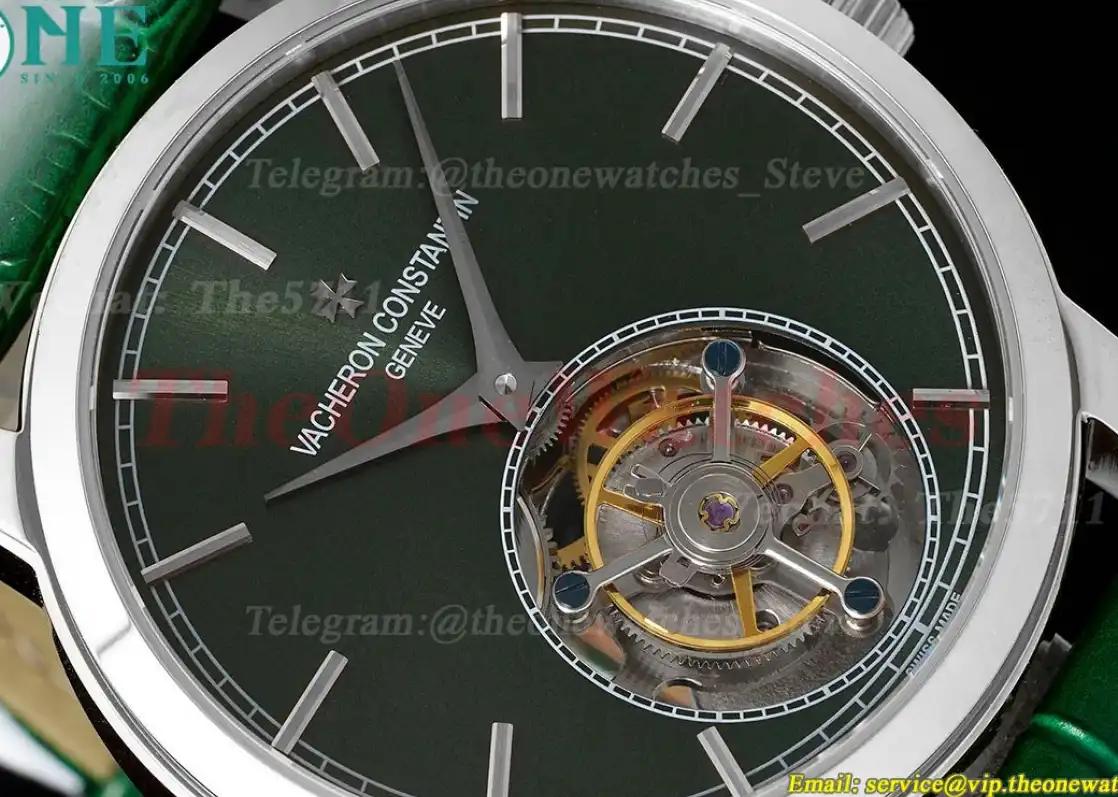 Traditionnelle 41mm SS LE Green Dial RMSF Tourb