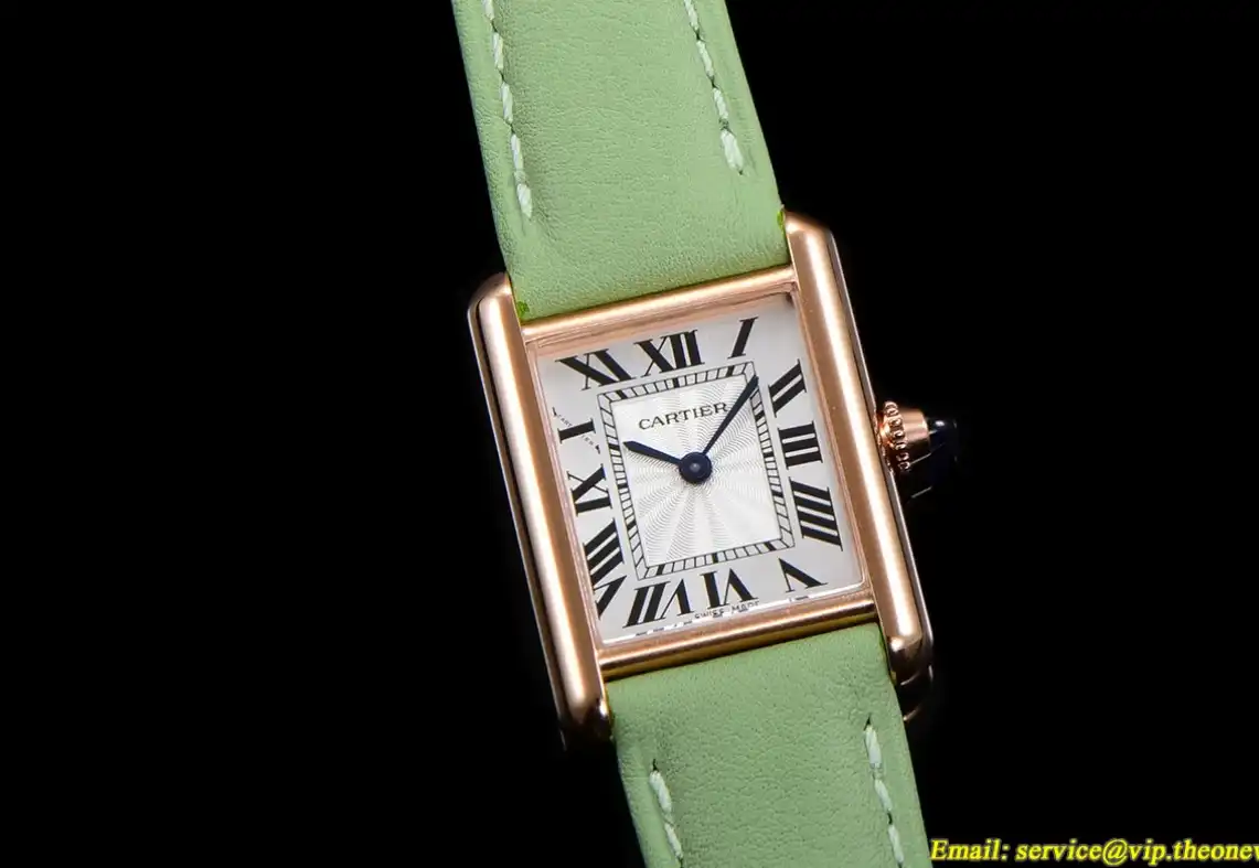 Cartier - Tank Louis 22mm Green RG LE White Dial F1F Quartz