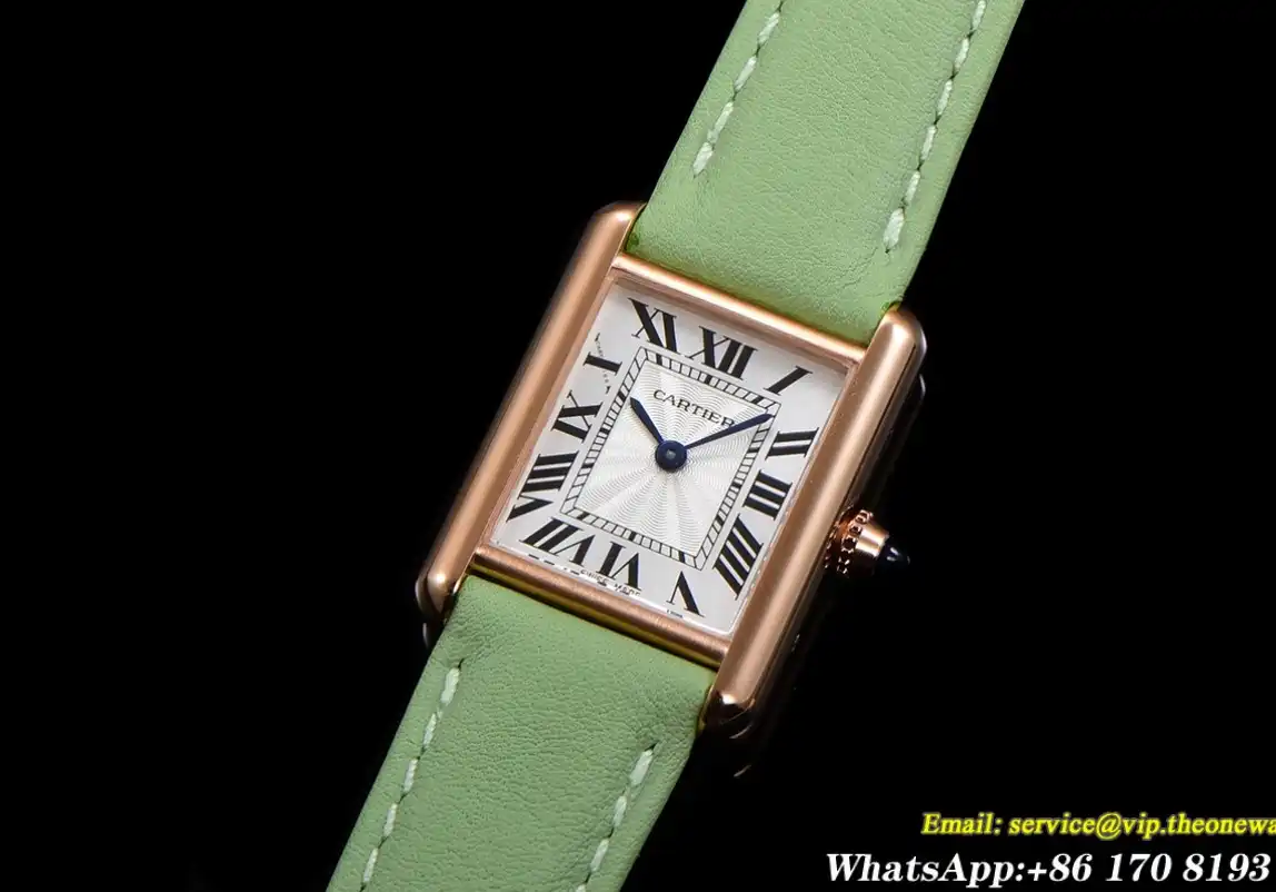 Cartier - Tank Louis 22mm Green RG LE White Dial F1F Quartz