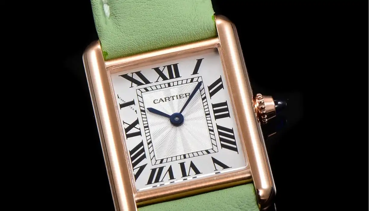 Cartier - Tank Louis 22mm Green RG LE White Dial F1F Quartz