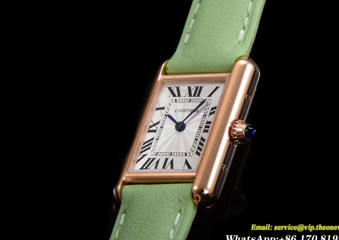 Cartier - Tank Louis 22mm Green RG LE White Dial F1F Quartz