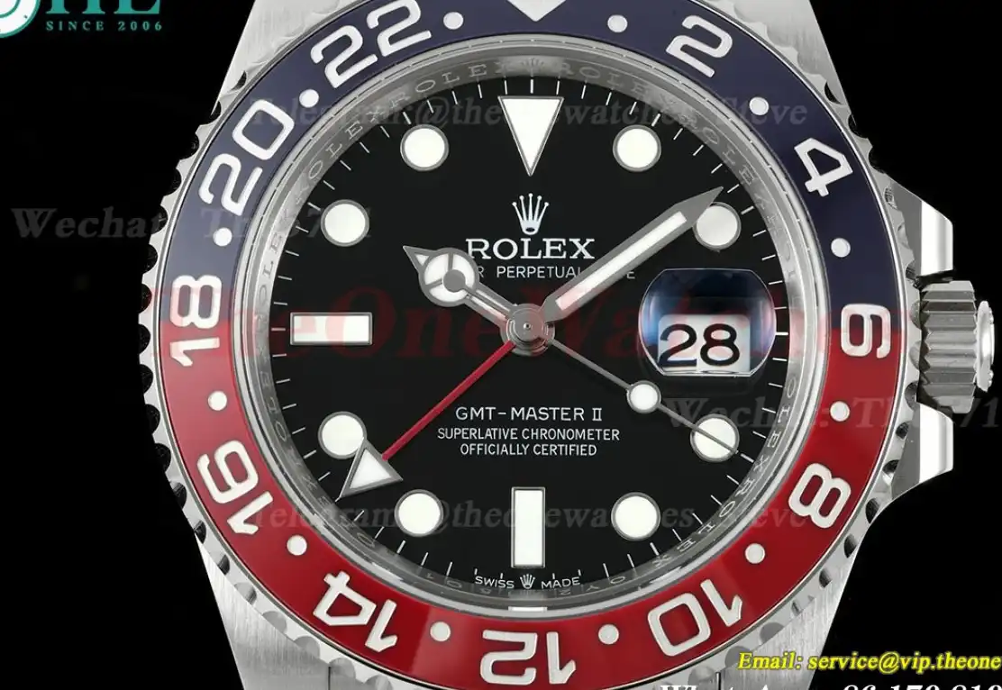 GMT Master II 126710 Pepsi Oys 40mm SS SS Black THBF SH3285