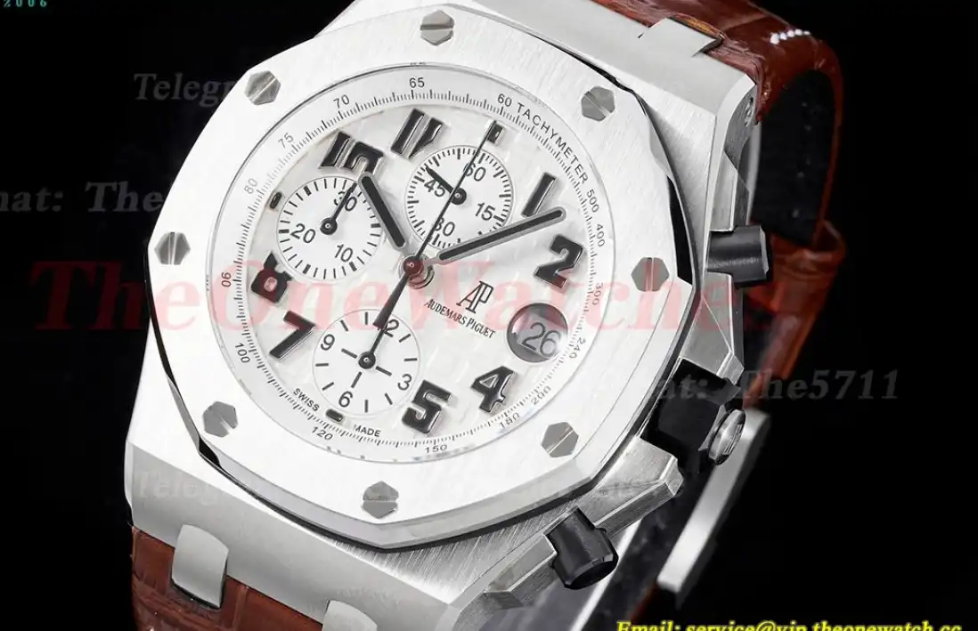 Royal Oak Offshore 42mm SS LE White Wht APF A7750