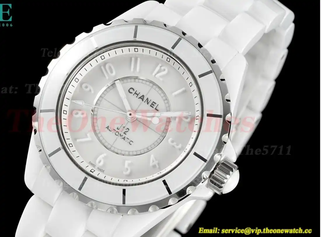 J12 38mm White Ceramic Cer White Num HTF A2892