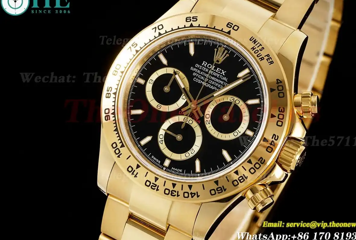 Daytona 126508 40mm YG YG Black Dial QF SH4131 (Gain Weight)