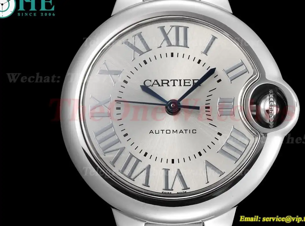 Ballon Bleu De Cartier 33mm SS SS White Rmn Oyster GDF NH05