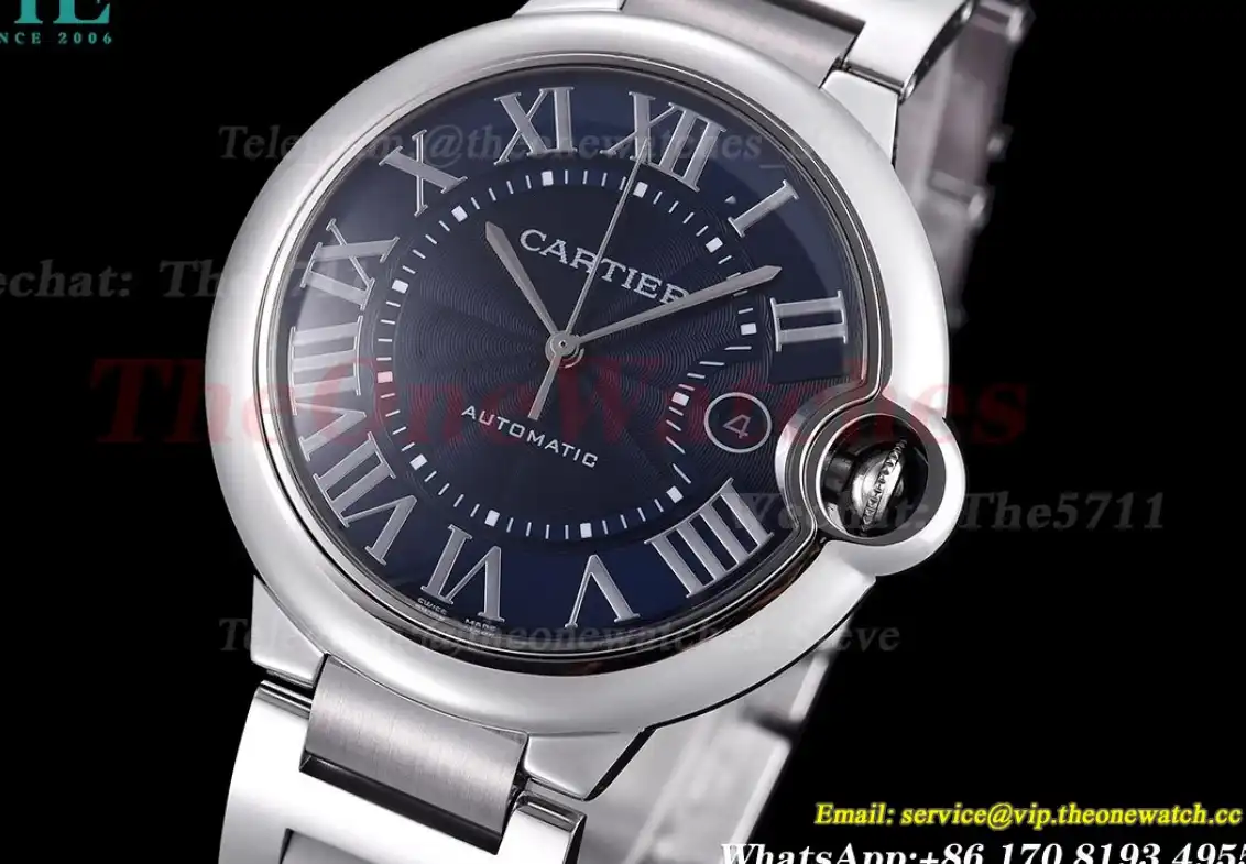 Ballon Bleu De Cartier 42mm SS SS Blue Dial GDF MY8215