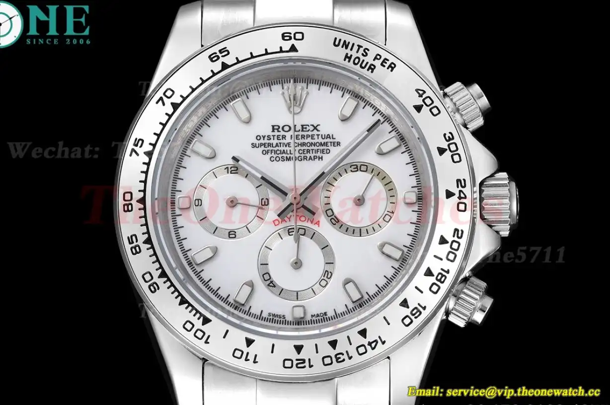 Daytona 40mm SS SS White Dial GDF A3836