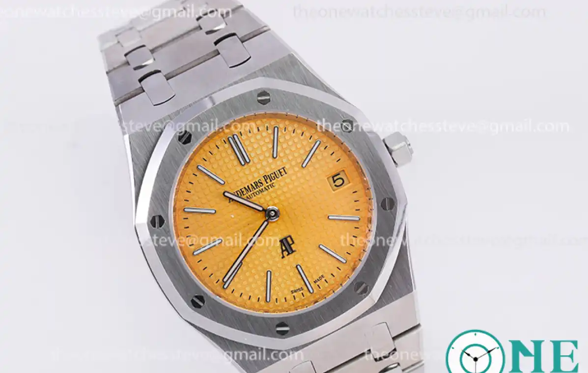 Audemars Piguet - Royal Oak 39MM 15202 316L Golden Textured Dial SS SS KZF Cal.2121