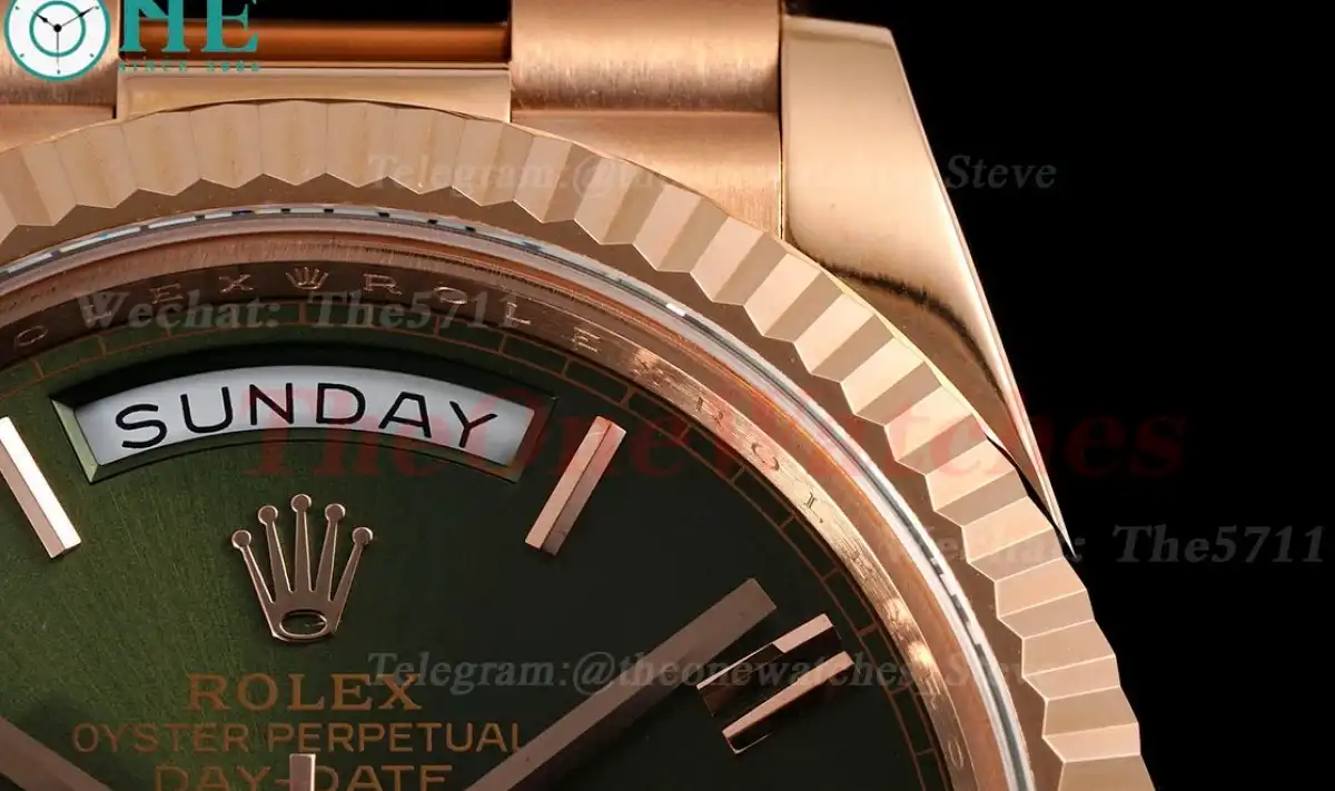 DayDate 228235 40mm Pres RG RG Green Dial GMF A2836 (Gain Weight)