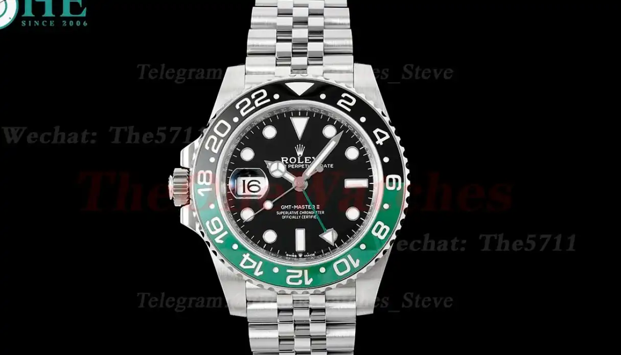 GMT Master II 126720 Sprite 40mm Jub SS SS Black Dial C+S VR3285