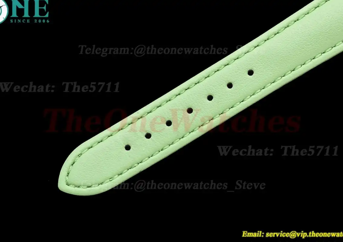 Tank Must Small SS LE White dial On Green Leather Strap K11F Quartz