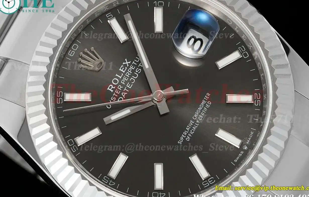 Datejust 126334 41mm SS SS Grey Stk EWEF A3235