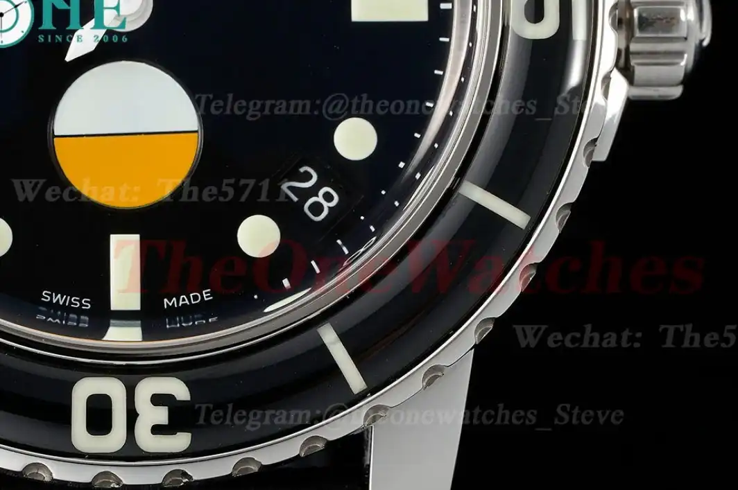 Fifty Fathoms 5008 Milspec 40.3mm SS NY Black Dial ZF A1151