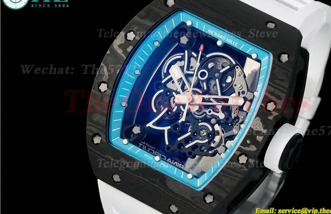 RM055 Yas Marina Circuit White NTPT RU Skeleton Dial ZF RMUL2 Super Clone