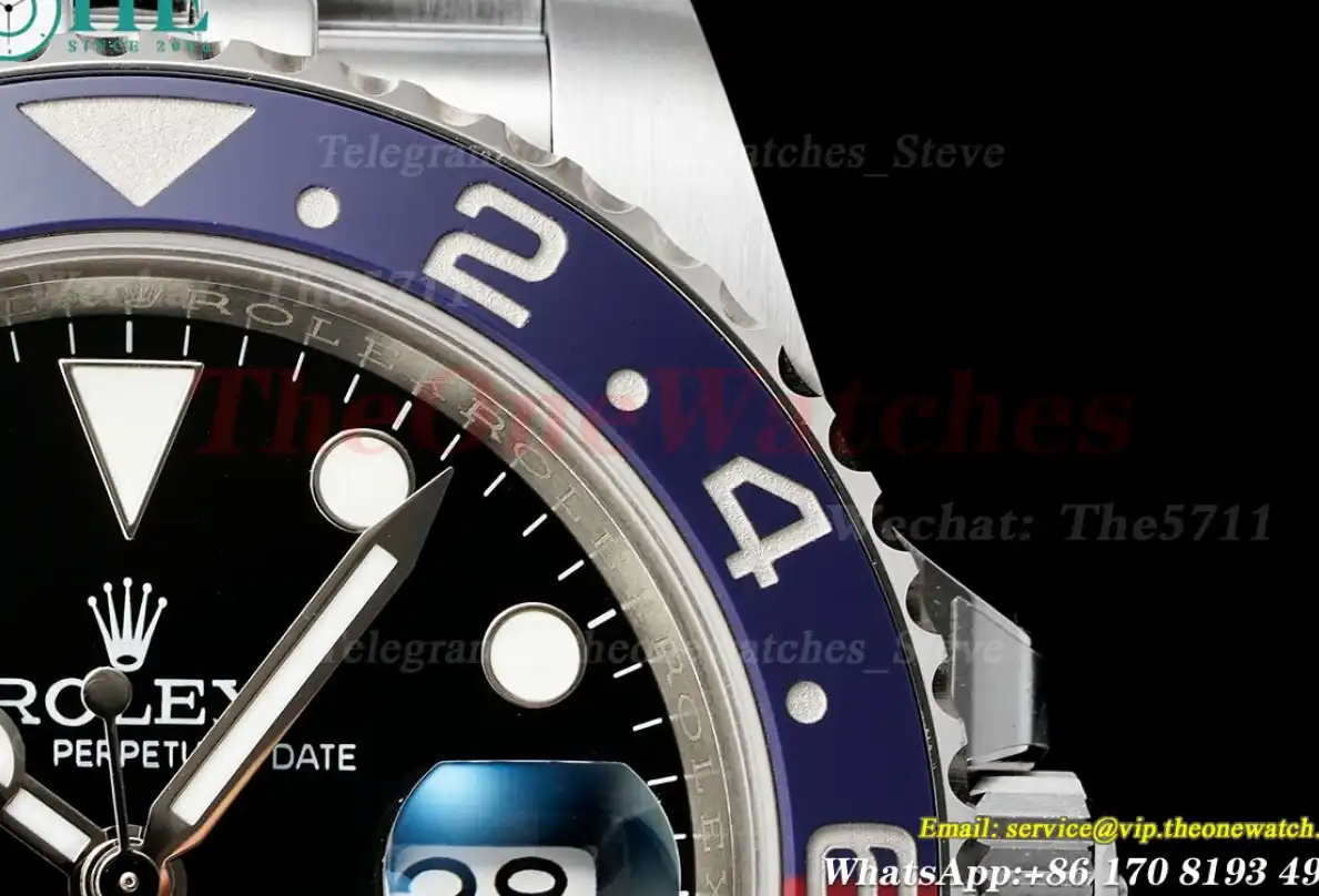 GMT Master II 126710 Pepsi Jub 40mm SS SS Black Dial EWEF VR3285