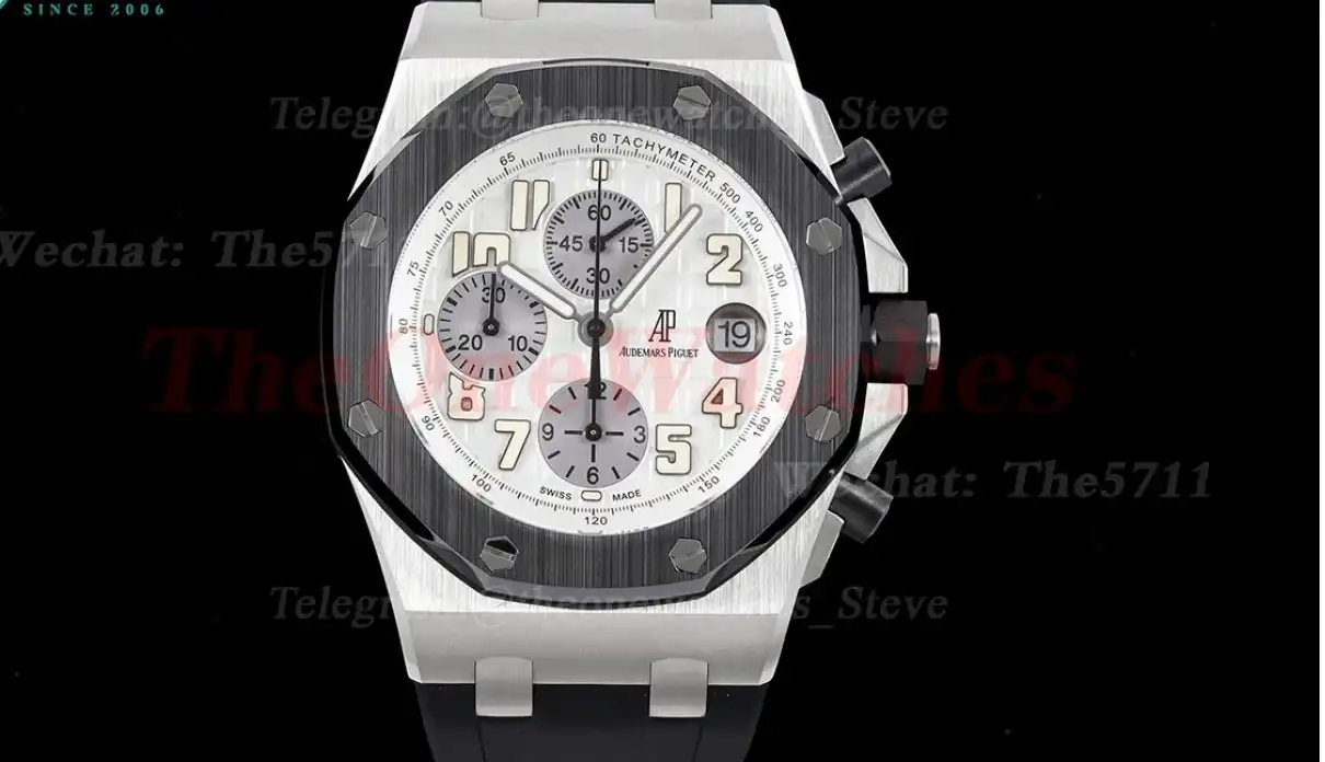 Royal Oak Offshore 42mm SS RU White Grey APF A7750