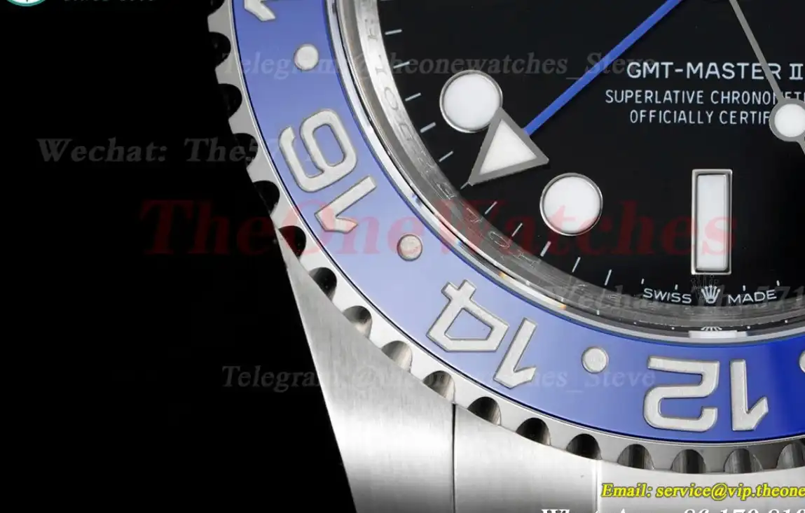 GMT Master II 126710 Batman Black Blue Cer 904L GMF V6 VR3285