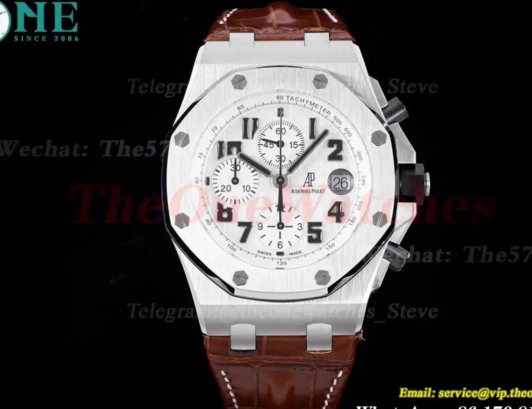 Royal Oak Offshore 42mm SS LE White Wht APF A7750