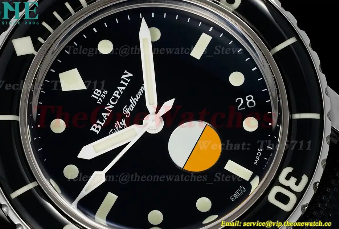 Fifty Fathoms 5008 Milspec 40.3mm SS NY Black Dial ZF A1151