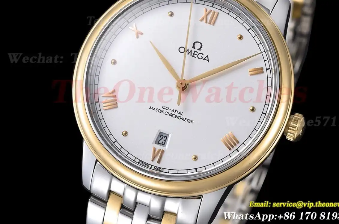 De Ville Date 40mm YG SS White Dial GDF MY8215